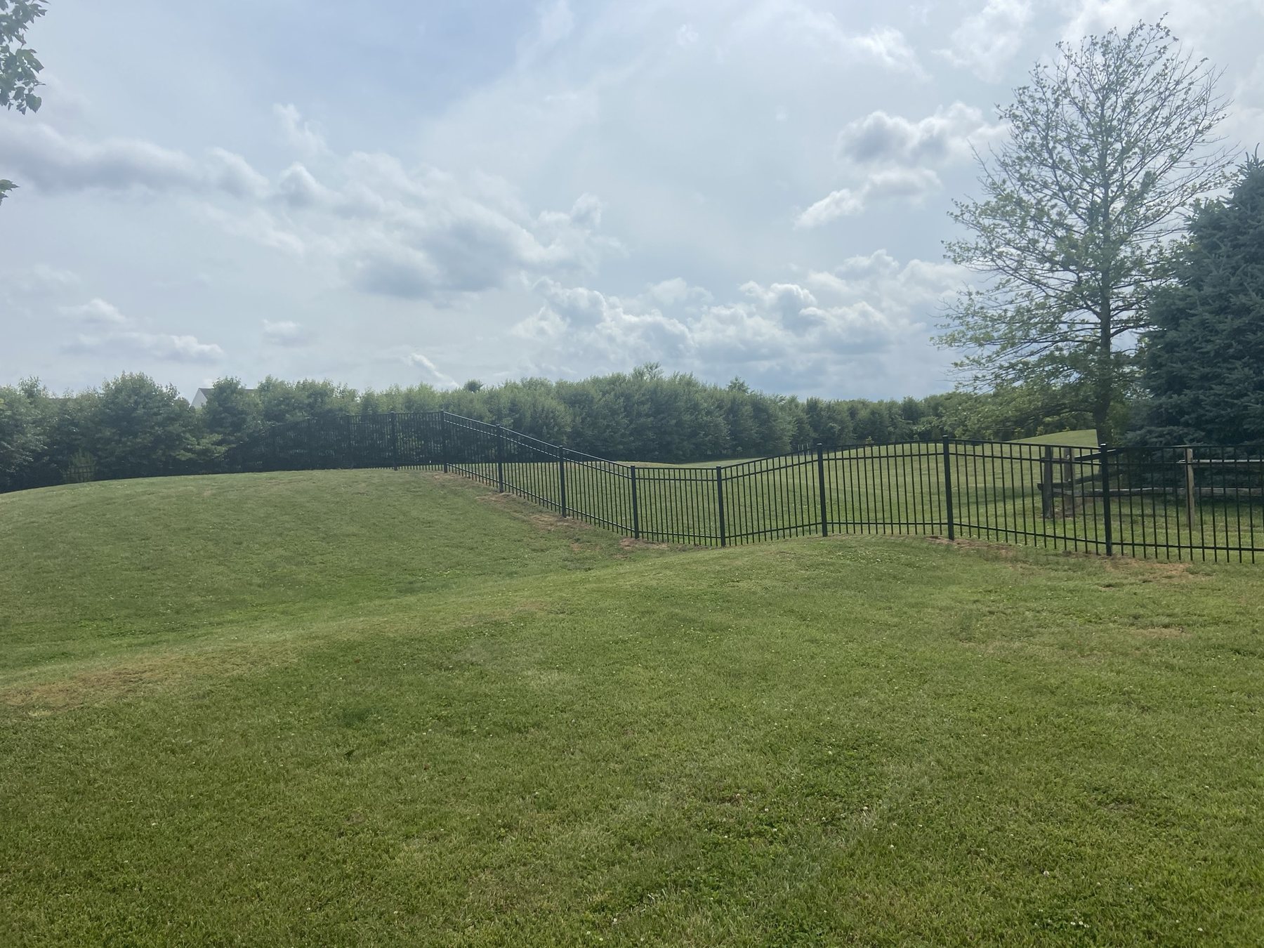 Aluminum fence installation by ABC Inc. Fencing in Kent County, Delaware