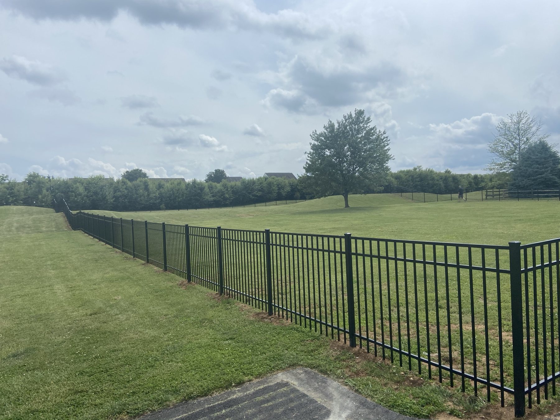 Aluminum fence installation by ABC Inc. Fencing in Kent County, Delaware