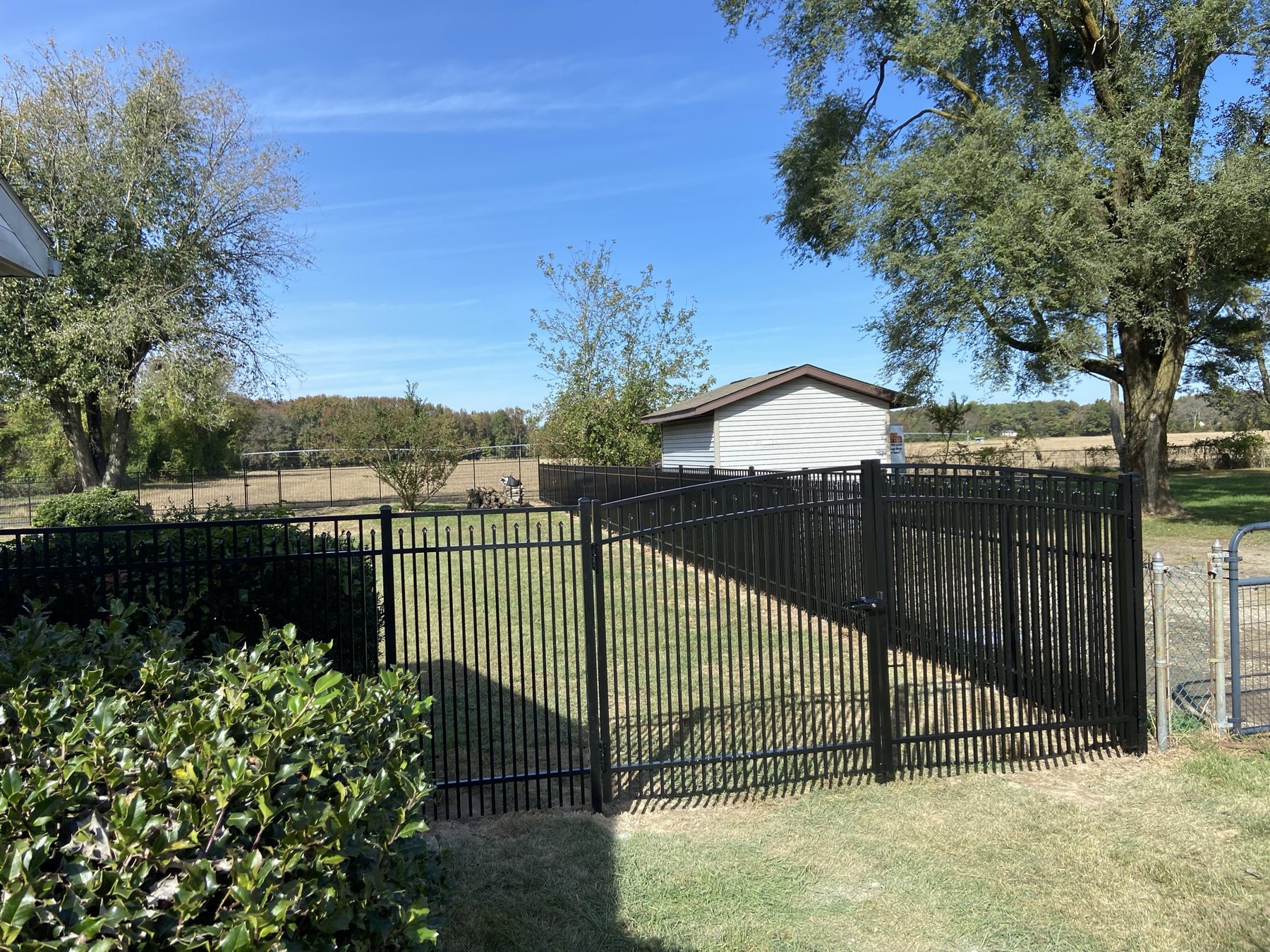 Aluminum fence installation by ABC Inc. Fencing in Kent County, Delaware