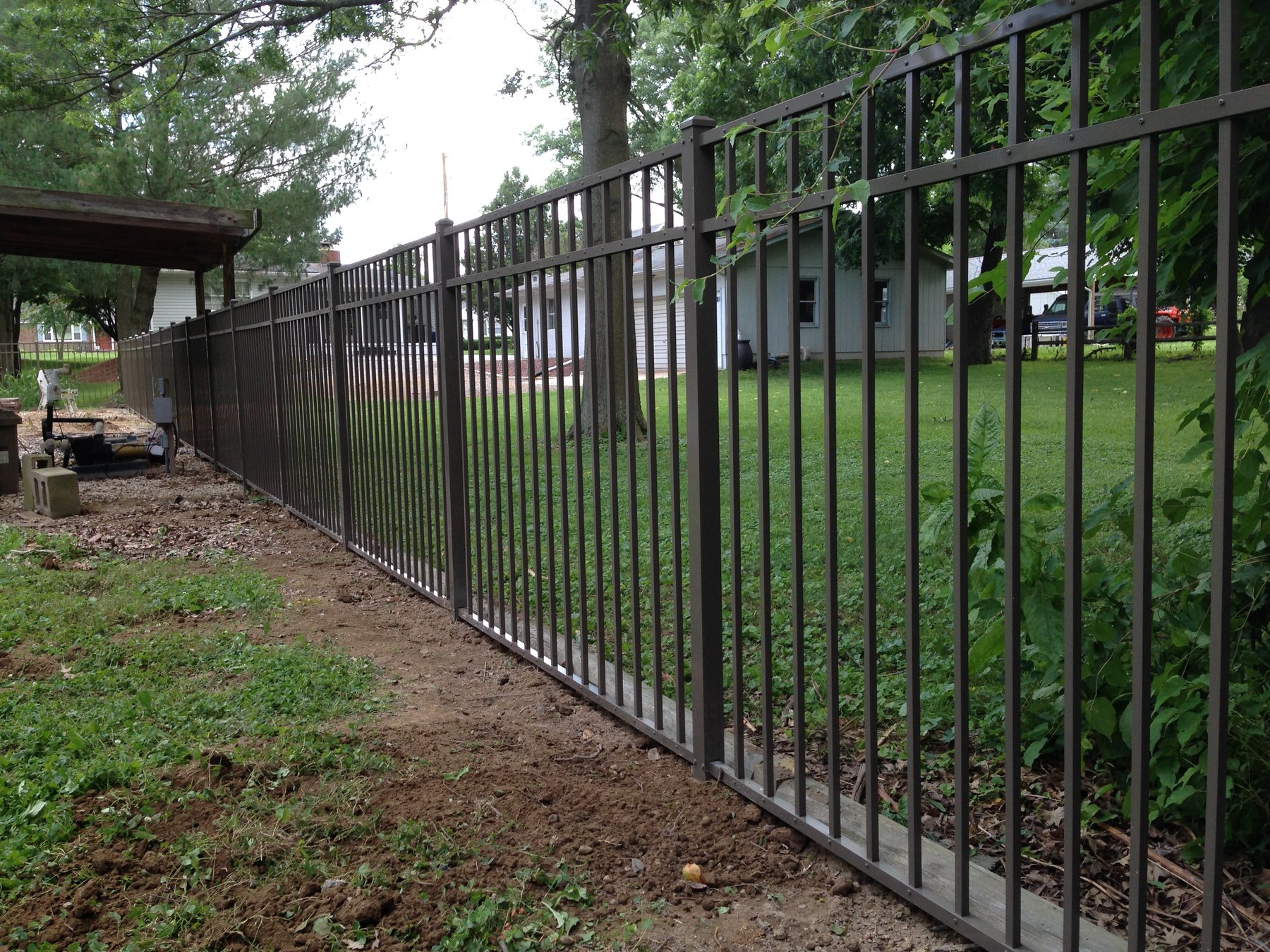 Aluminum fence installation by ABC Inc. Fencing in Kent County, Delaware