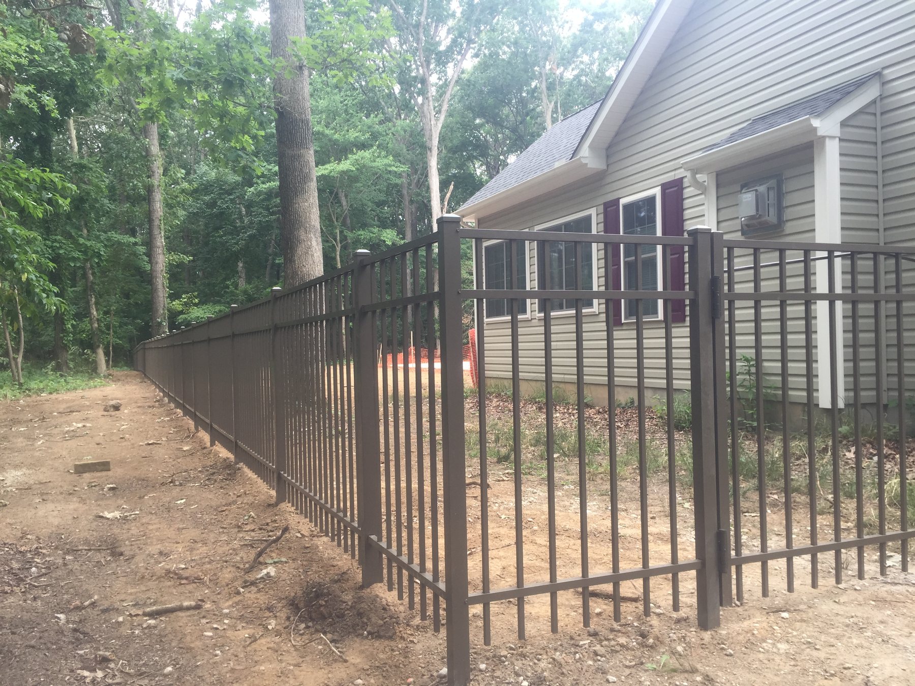 Aluminum fence installation by ABC Inc. Fencing in Kent County, Delaware