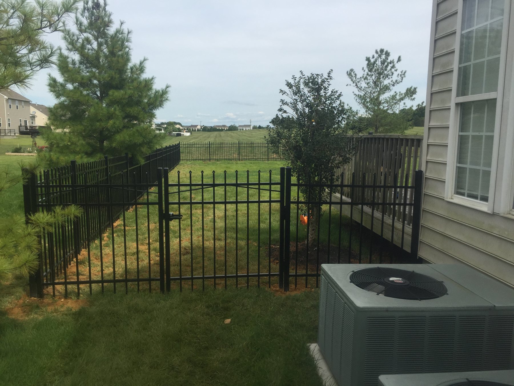 Aluminum fence installation by ABC Inc. Fencing in Kent County, Delaware