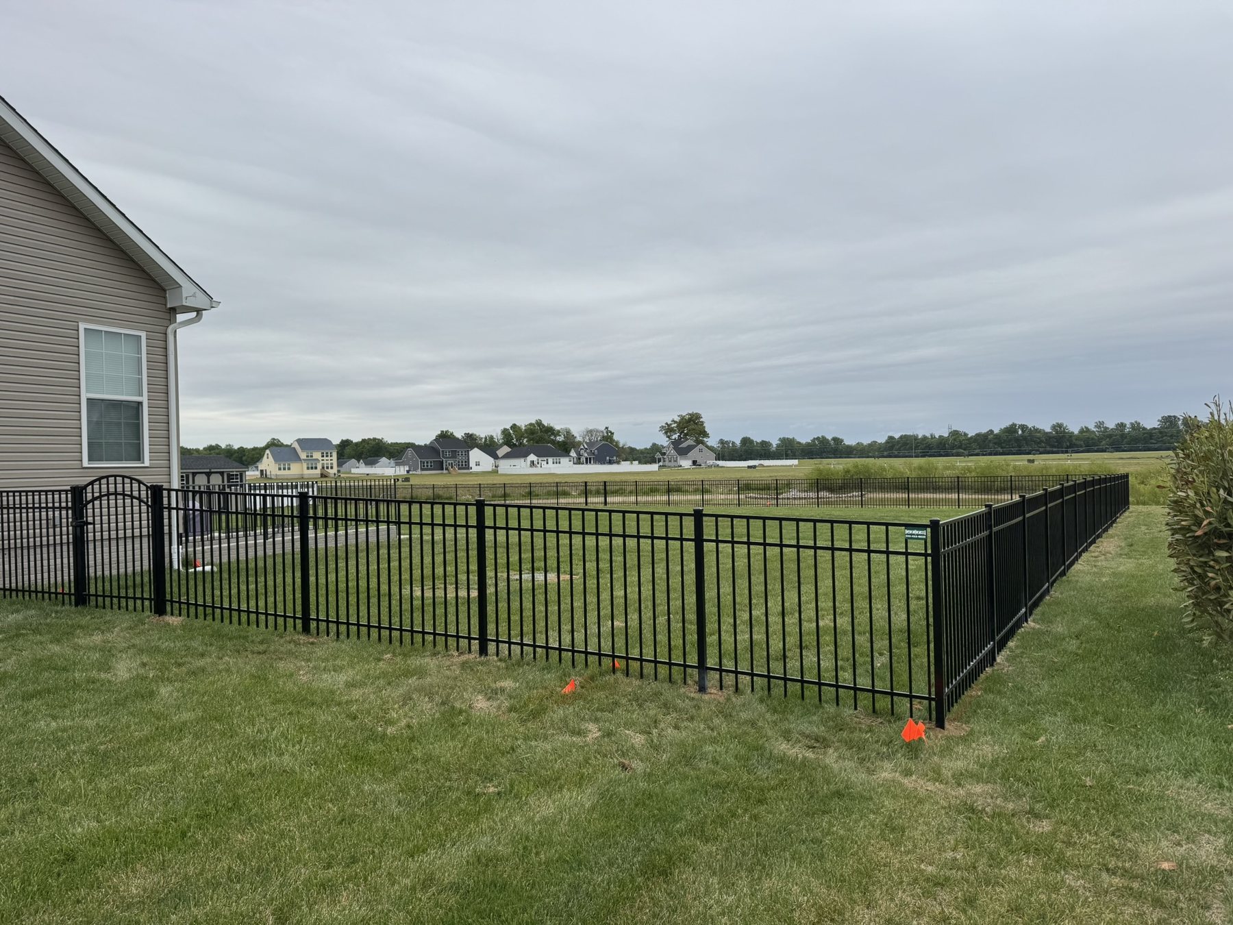 Aluminum fence installation by ABC Inc. Fencing in Kent County, Delaware