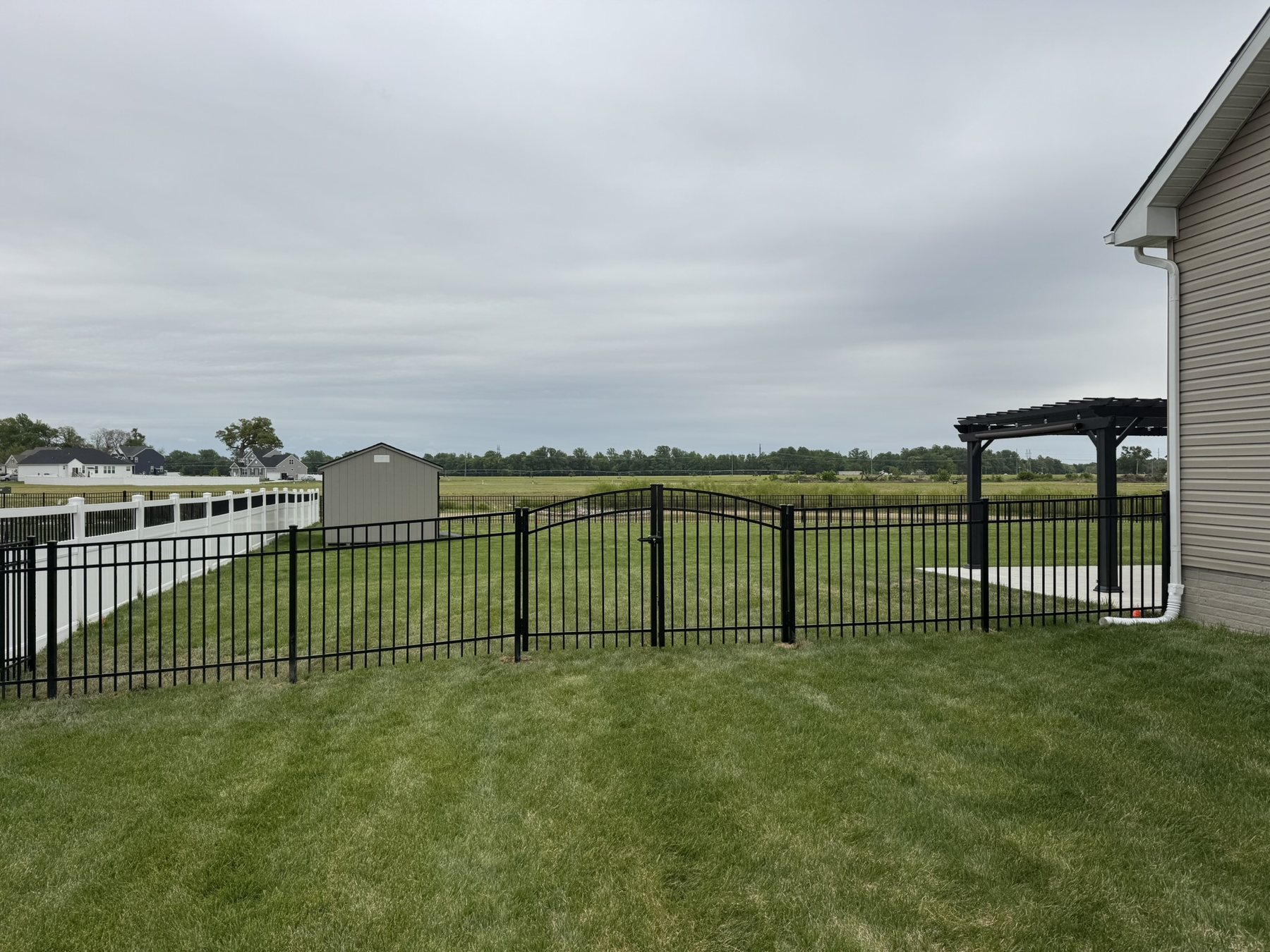 Aluminum fence installation by ABC Inc. Fencing in Kent County, Delaware