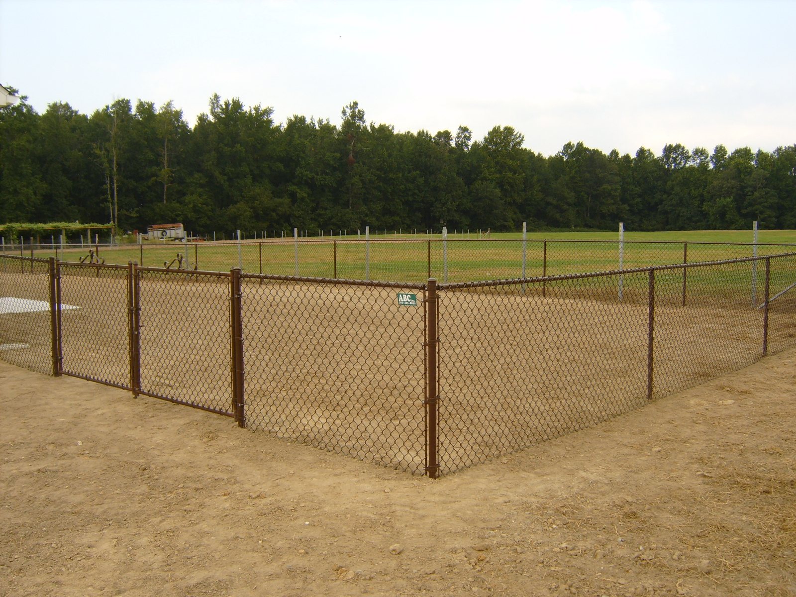 Chain link fence installation by ABC Inc. Fencing in Kent County, Delaware