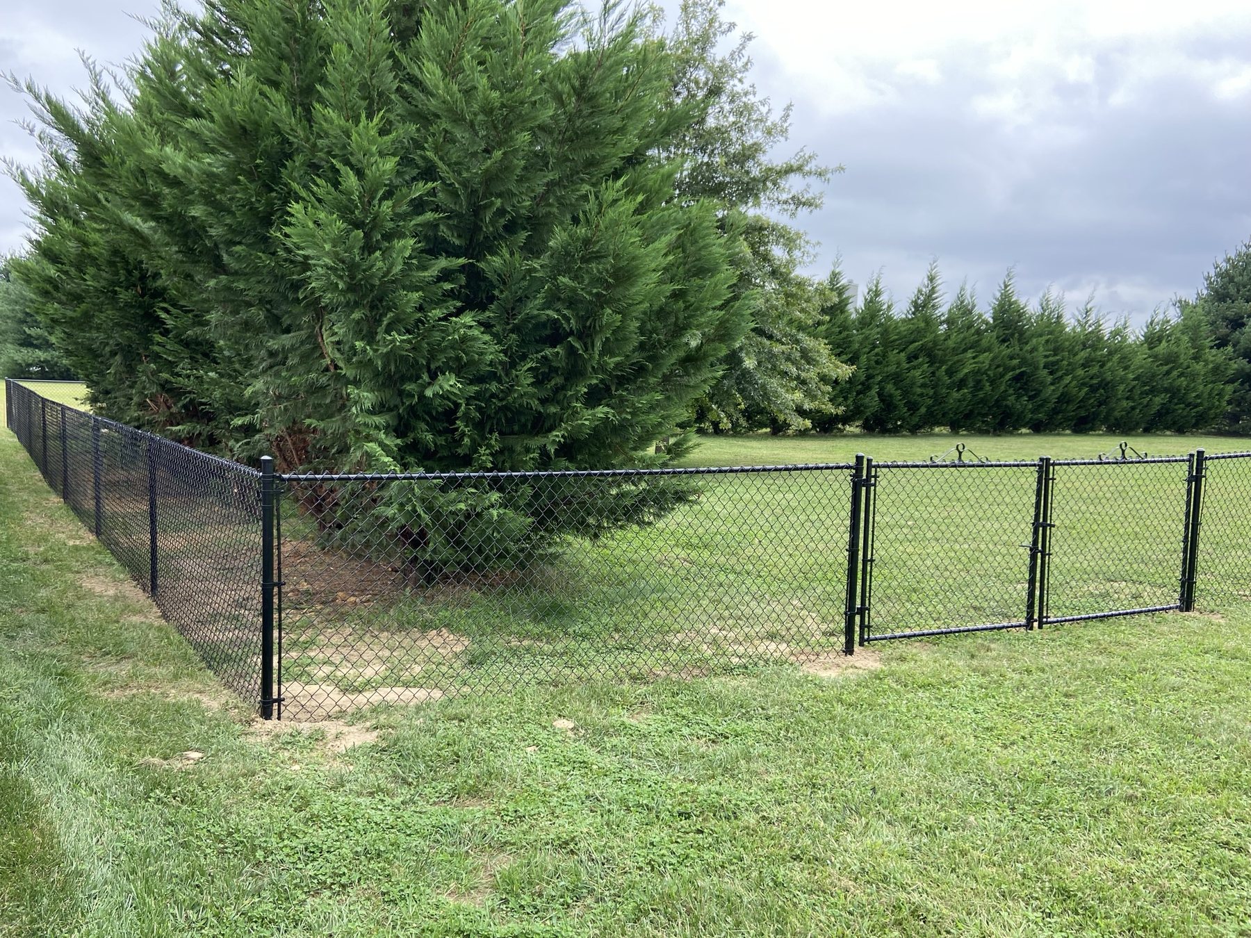 Chain link fence installation by ABC Inc. Fencing in Kent County, Delaware