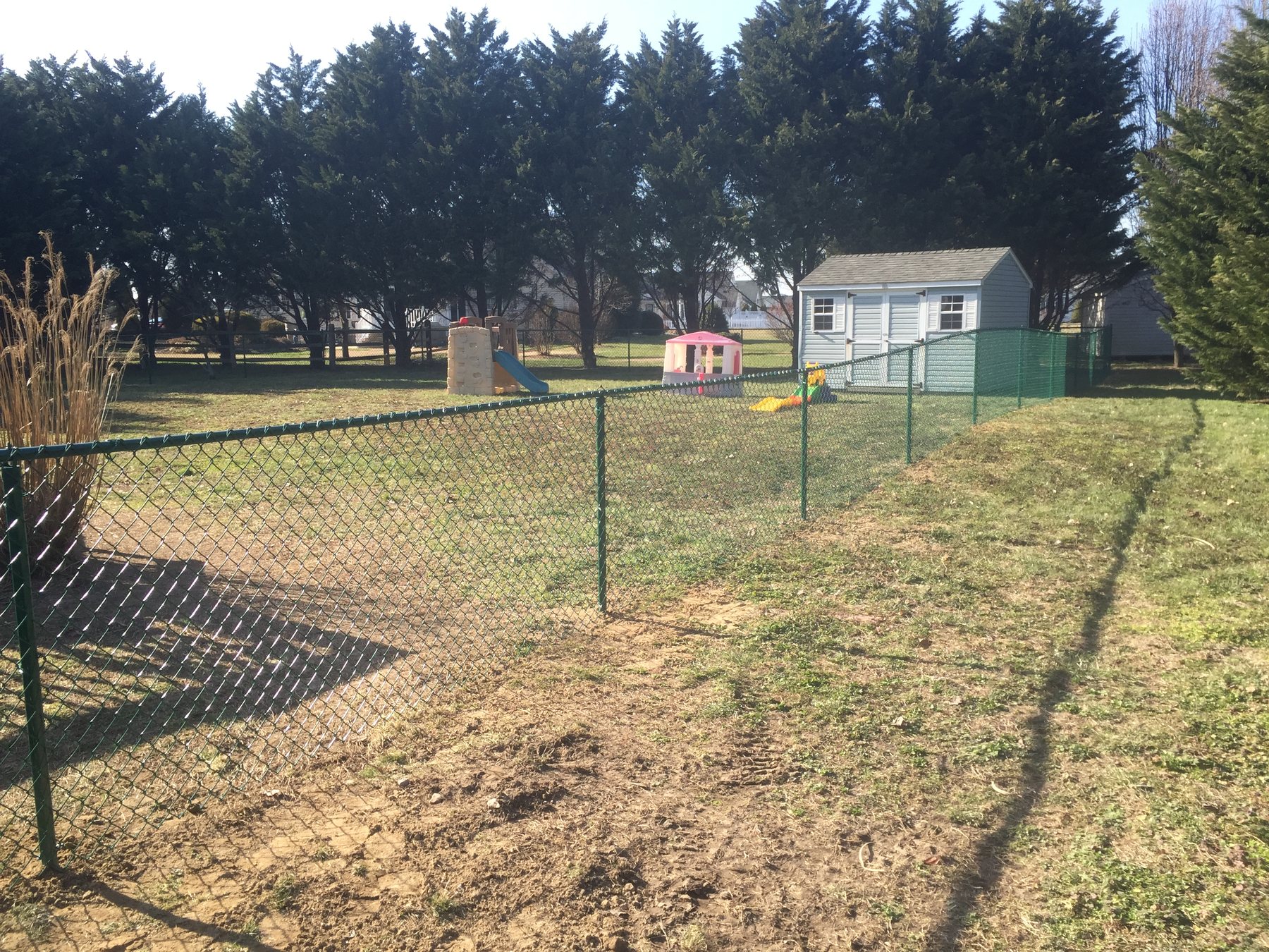 Chain link fence installation by ABC Inc. Fencing in Kent County, Delaware