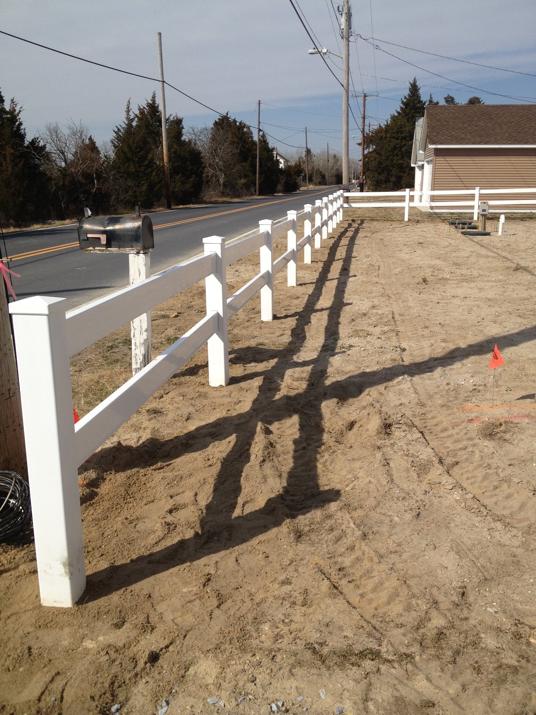 Vinyl fence installation by ABC Inc. Fencing in Kent County, Delaware