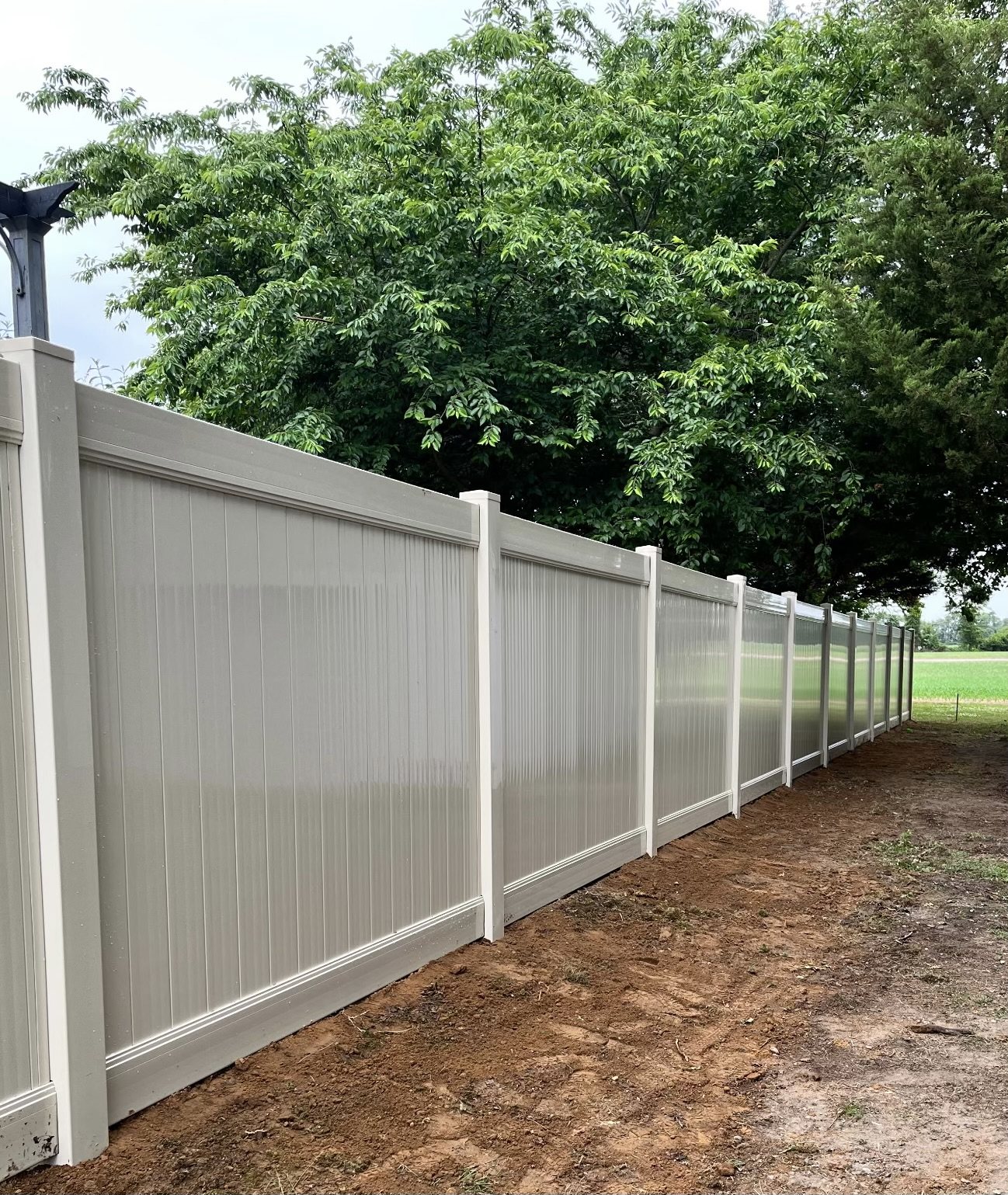 Vinyl fence installation by ABC Inc. Fencing in Kent County, Delaware