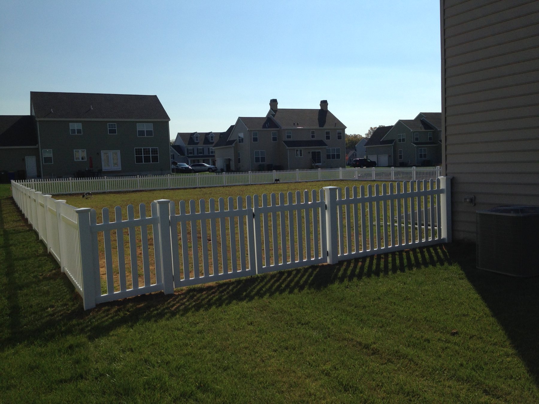 Vinyl fence installation by ABC Inc. Fencing in Kent County, Delaware