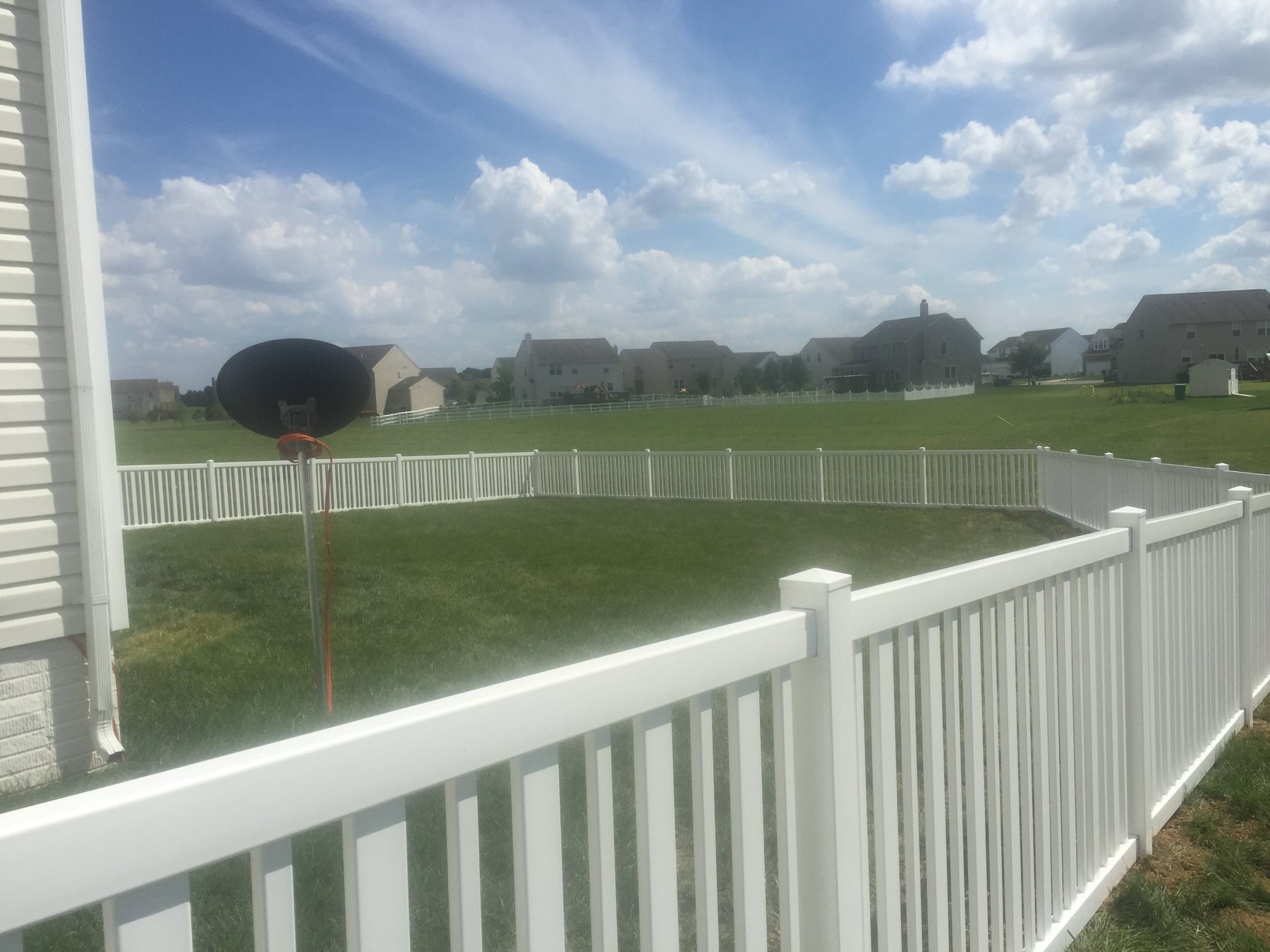 Vinyl fence installation by ABC Inc. Fencing in Kent County, Delaware