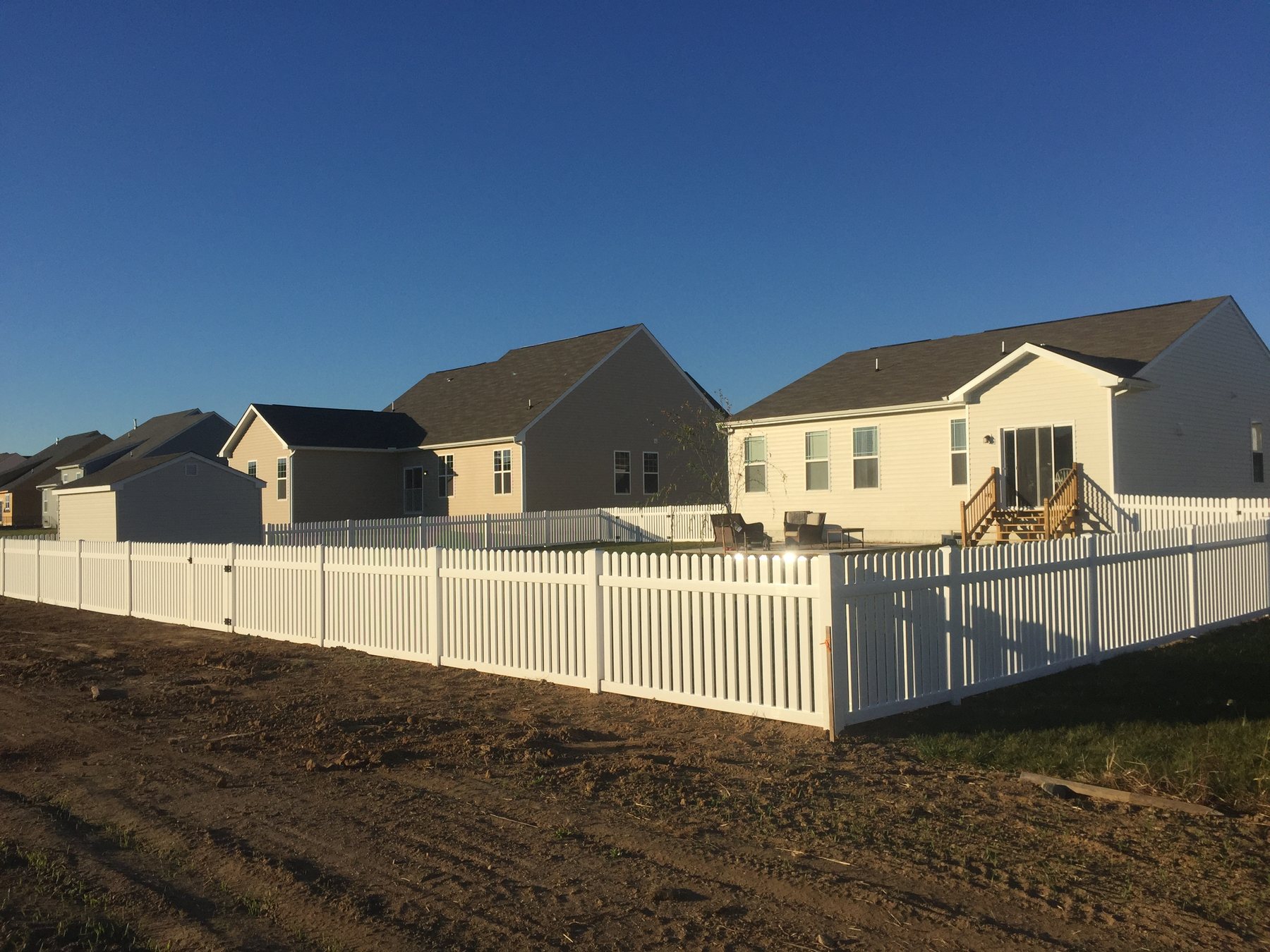 Vinyl fence installation by ABC Inc. Fencing in Kent County, Delaware