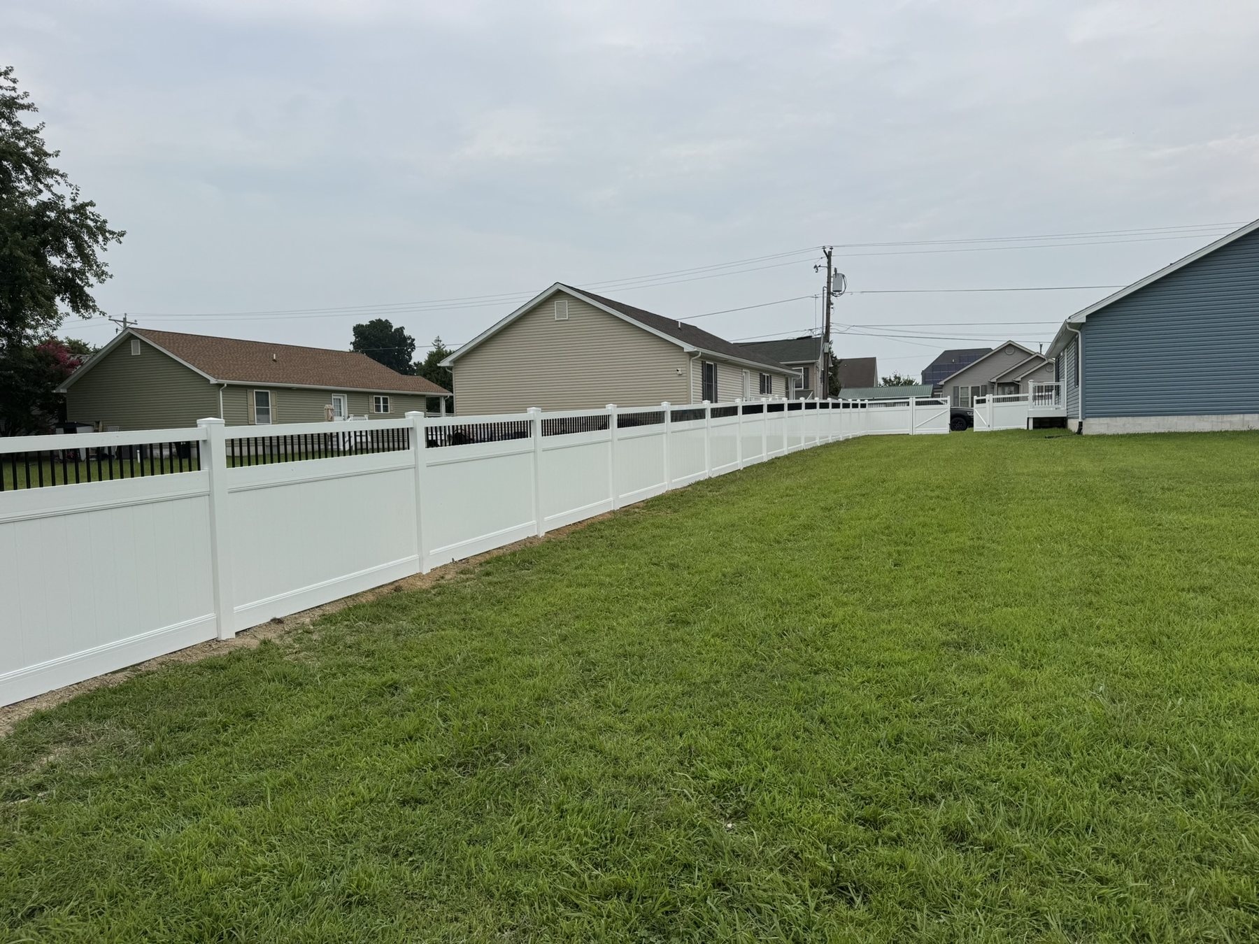 Vinyl fence installation by ABC Inc. Fencing in Kent County, Delaware